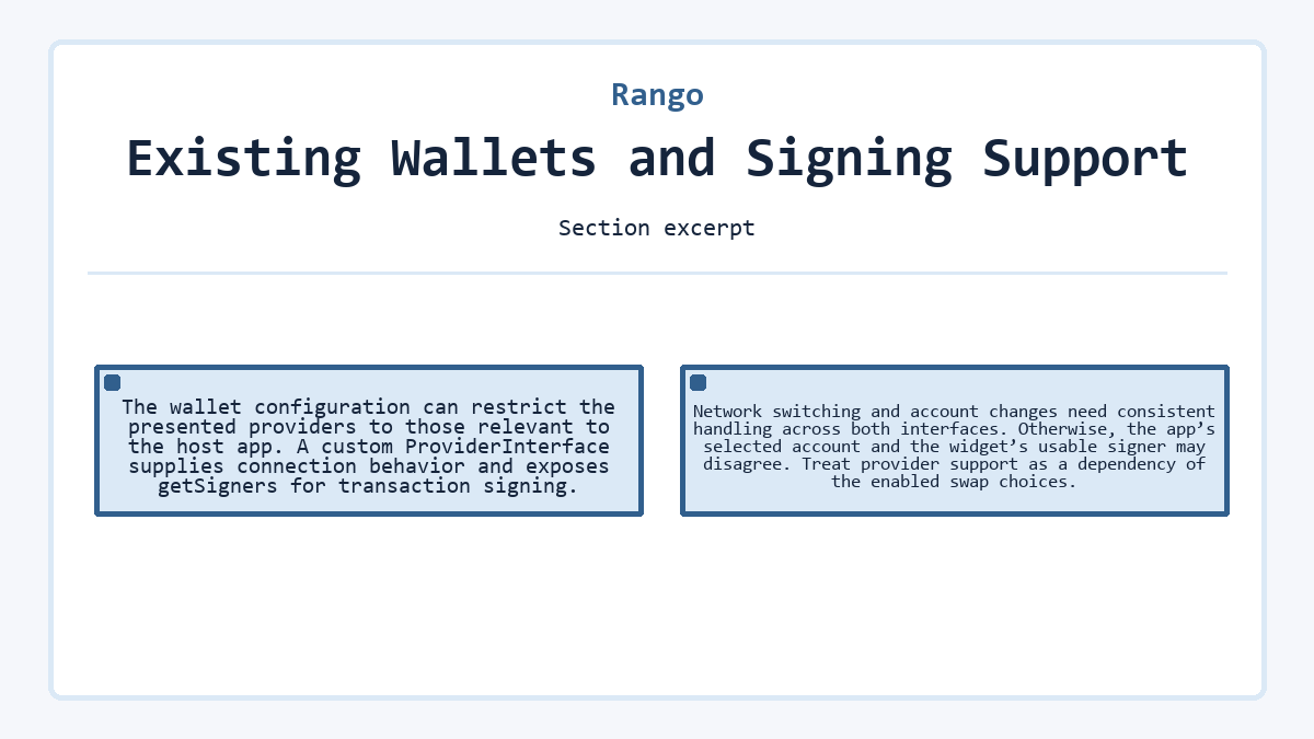 Rango: Existing Wallets and Signing Support - diagram